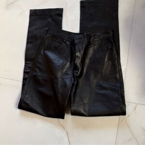 City DKNY Leather Pants